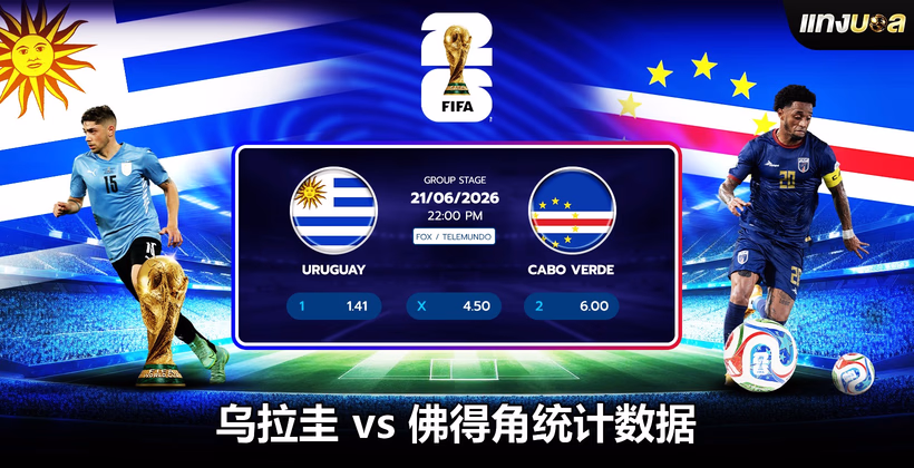 乌拉圭 vs 佛得角统计数据