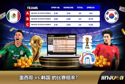 墨西哥 vs 韩国 的比赛赔率？