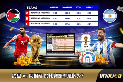约旦 vs 阿根廷 的比赛赔率是多少？