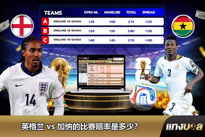 英格兰 vs 加纳的比赛赔率是多少？