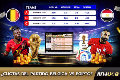 ¿Cuotas del partido Bélgica vs Egipto?