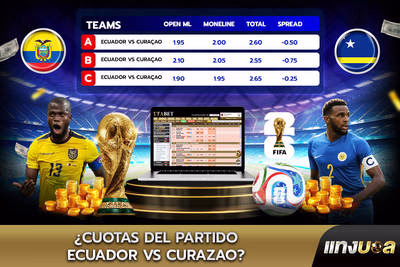 ¿Cuotas del partido Ecuador vs Curazao?