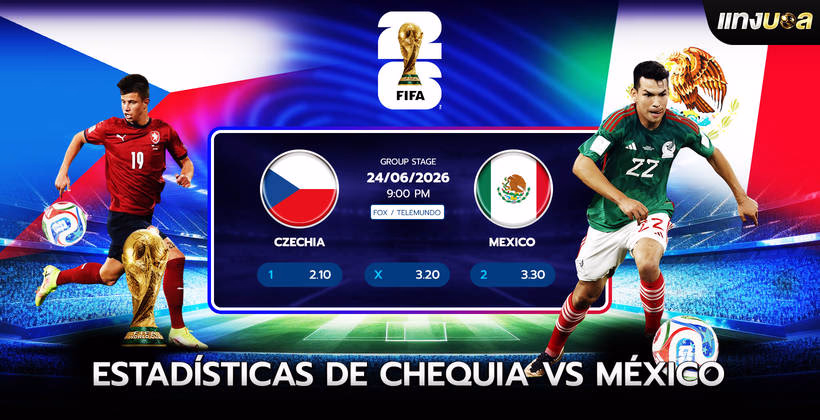 Estadísticas de Chequia vs México