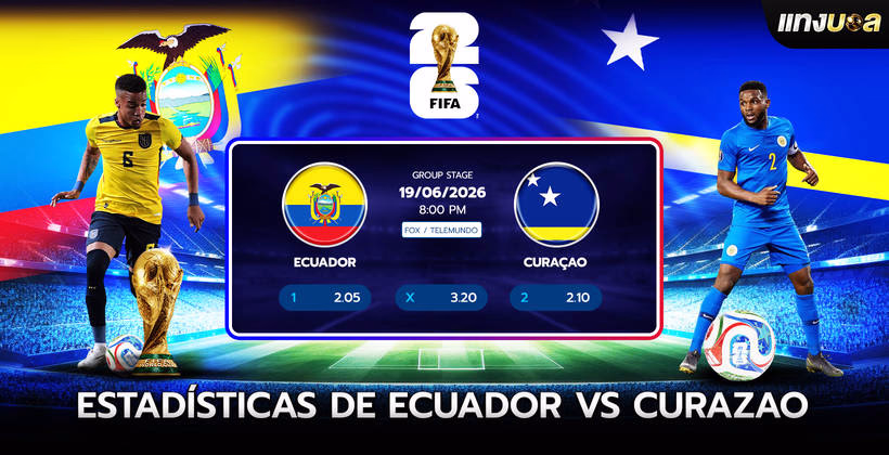 Estadísticas de Ecuador vs Curazao