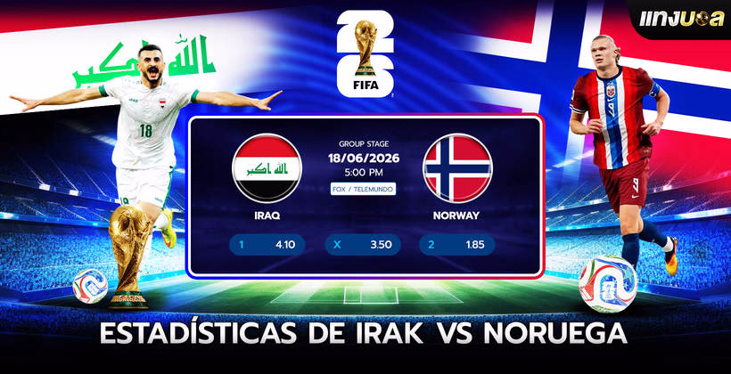 Estadísticas de Irak vs Noruega
