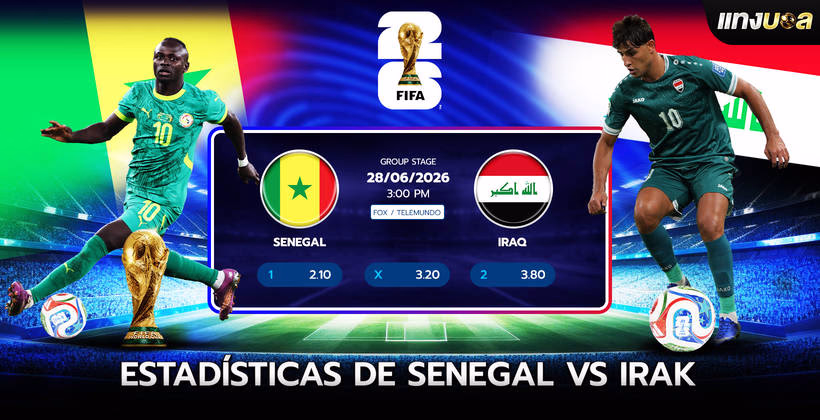 Estadísticas de Senegal vs Irak