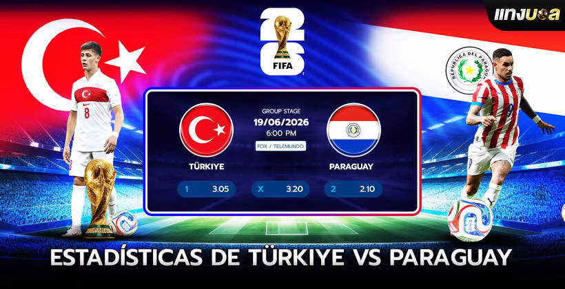 Estadísticas de Türkiye vs Paraguay