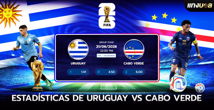 Estadísticas de Uruguay vs Cabo Verde
