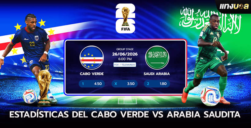 Estadísticas del Cabo Verde vs Arabia Saudita