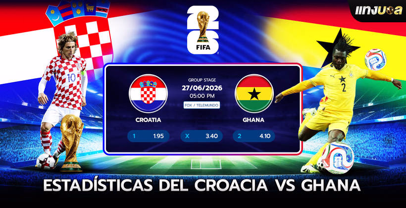 Estadísticas del Croacia vs Ghana