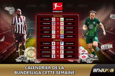 Calendrier de la Bundesliga cette semaine