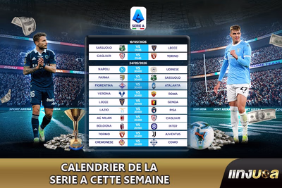 Calendrier de la Serie A cette semaine