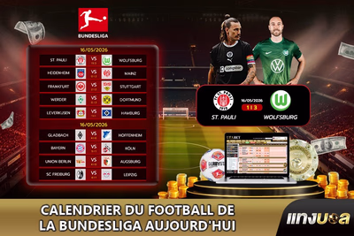 Calendrier du football de la Bundesliga aujourd'hui