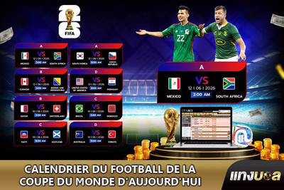 Calendrier du football de la Coupe du Monde d'Aujourd'hui