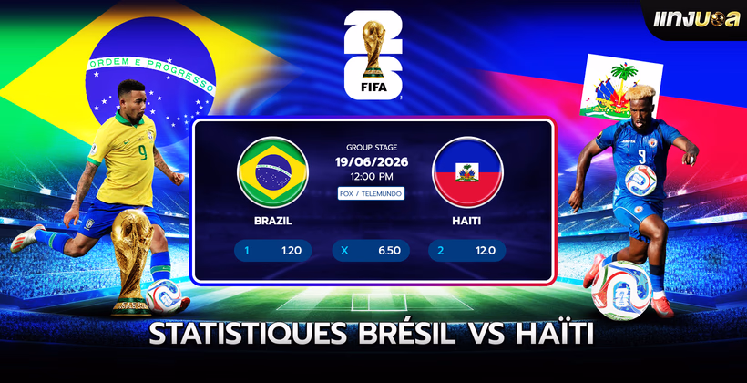 Statistiques Brésil vs Haïti