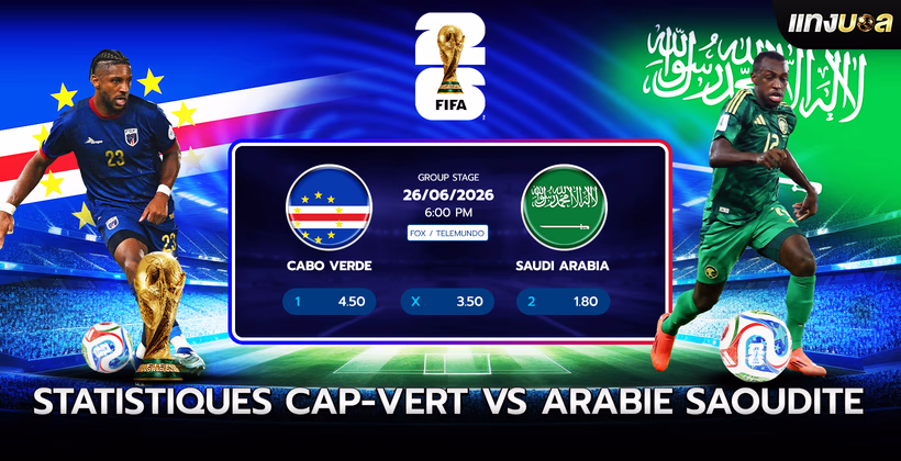 Statistiques Cap-Vert vs Arabie Saoudite