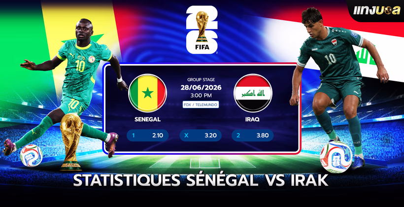 Statistiques Sénégal vs Irak