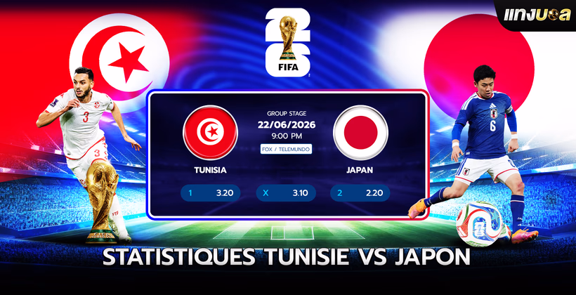 Statistiques Tunisie vs Japon