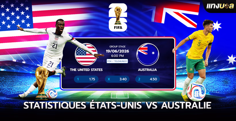 Statistiques États-Unis vs Australie