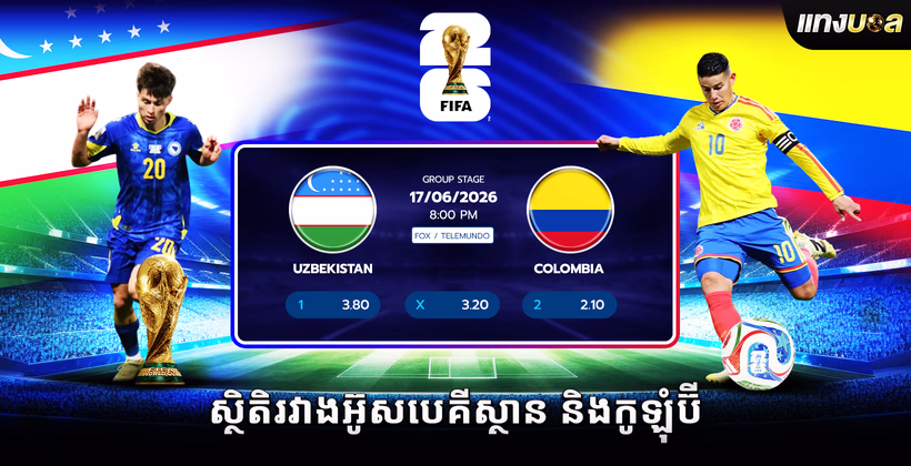 ស្ថិតិ​រវាង​អ៊ូសបេគីស្ថាន និង​កូឡុំប៊ី
