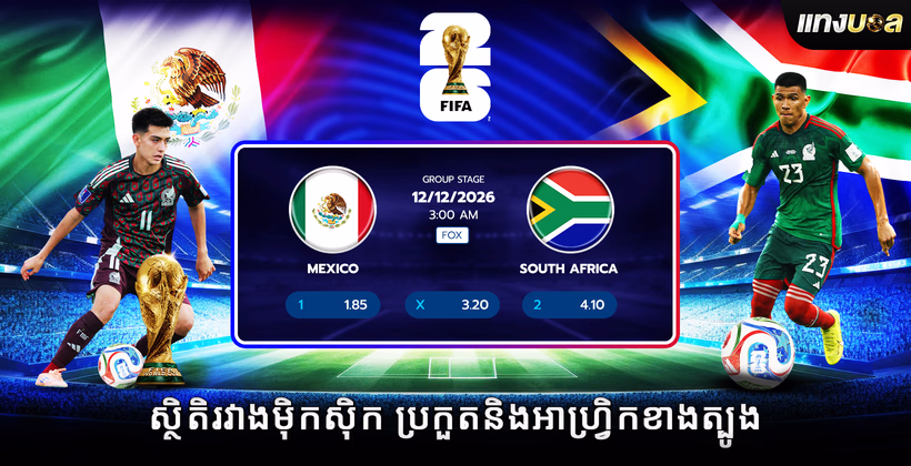 ស្ថិតិម៉ិកស៊ិកទល់នឹងអាហ្វ្រិកខាងត្បូង