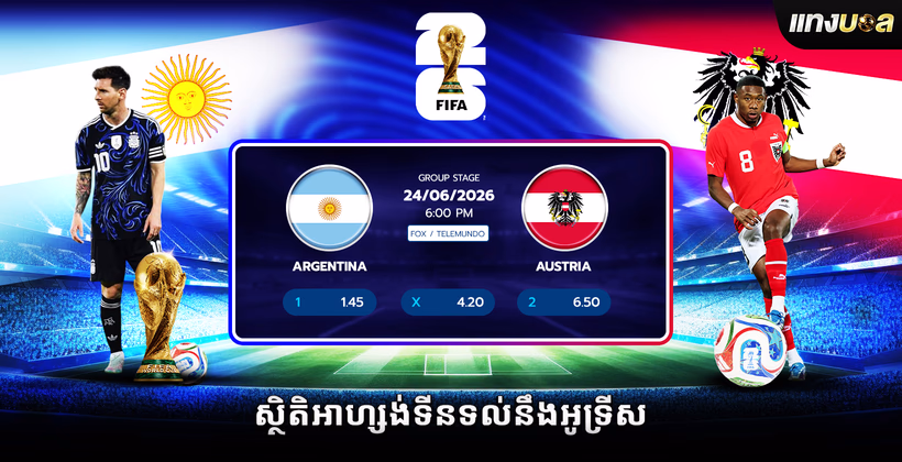 ស្ថិតិអាហ្សង់ទីនទល់នឹងអូទ្រីស