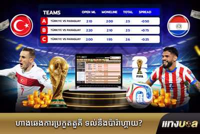 ហាងឆេងការប្រកួតតួគី ទល់នឹងប៉ារ៉ាហ្គាយ?