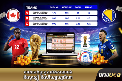 ហាងឆេងប្រកួតរវាងកាណាដា និងបូស្នៀ និងហឺហ្សេហ្គោវីណា