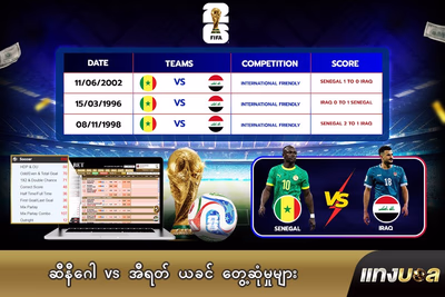 ဆီနီဂေါ vs အီရတ် ယခင် တွေ့ဆုံမှုများ