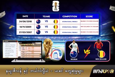 နယူးဇီလန် နှင့် ဘယ်လ်ဂျီယံ - ယခင် တွေ့ဆုံမှုများ