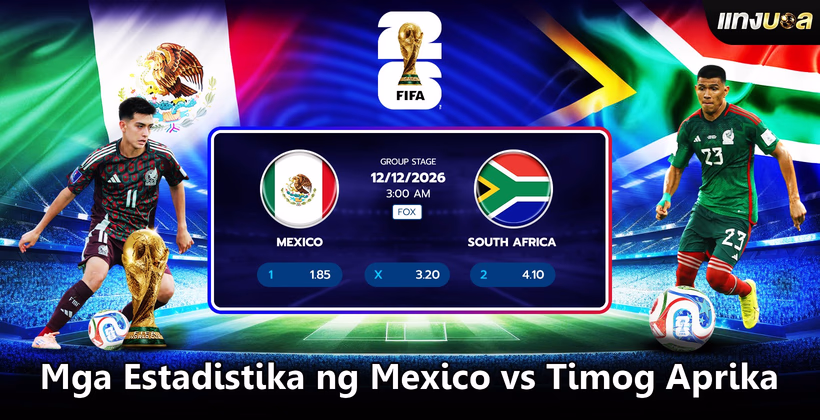 Mga Estadistika ng Mexico vs Timog Aprika