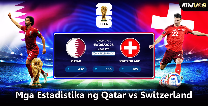 Mga Estadistika ng Qatar vs Switzerland