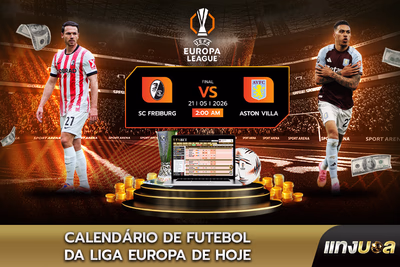 Calendário de futebol da Liga Europa de hoje