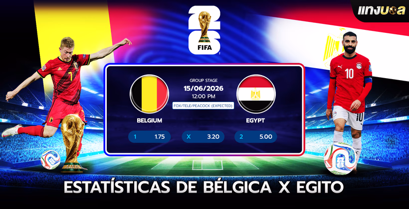 Estatísticas de Bélgica x Egito