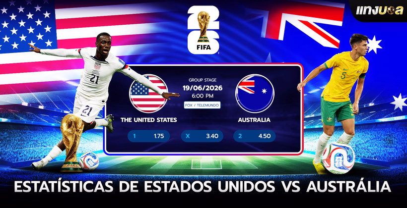Estatísticas de Estados Unidos vs Austrália