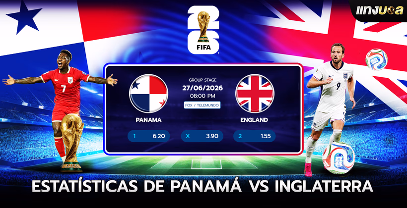 Estatísticas de Panamá vs Inglaterra