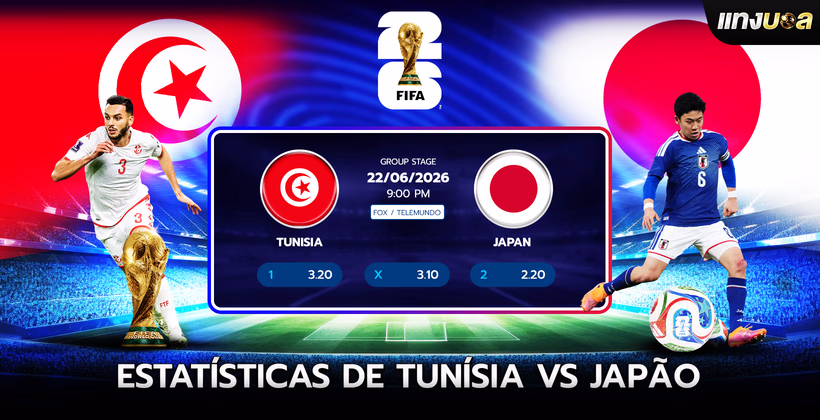Estatísticas de Tunísia vs Japão