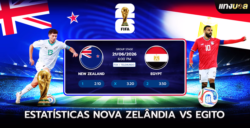 Estatísticas Nova Zelândia vs Egito