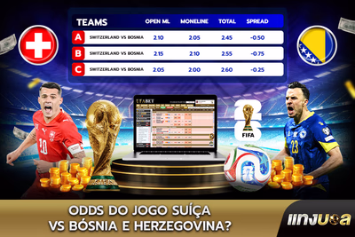 Odds do Jogo Suíça vs Bósnia e Herzegovina?