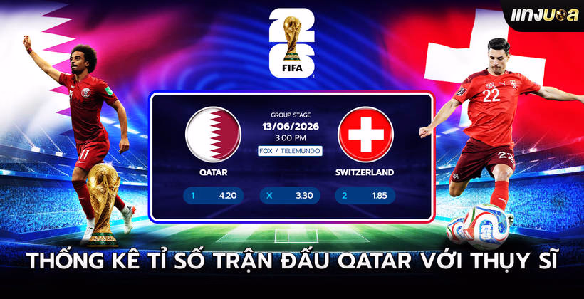 Thống kê tỉ số trận đấu Qatar với Thụy Sĩ