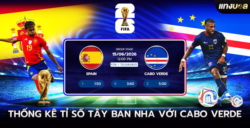 Thống kê tỉ số Tây Ban Nha với Cabo Verde