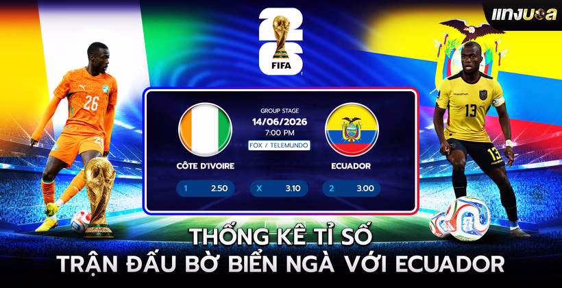 Thống kê tỷ số Bờ Biển Ngà với Ecuador