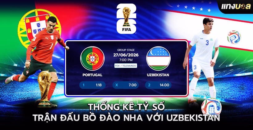 Thống kê Tỷ số trận đấu Bồ Đào Nha với Uzbekistan