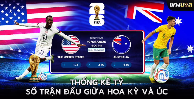 Thống kê tỷ số Trận đấu Giữa Hoa Kỳ và Úc