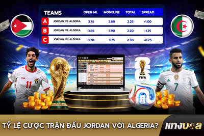 Tỷ lệ Cược Trận Đấu Jordan với Algeria?