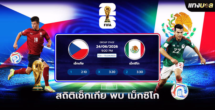 สถิติเช็กเกีย พบ เม็กซิโก